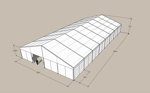 A-frame tent A-Rahmen-Zelt