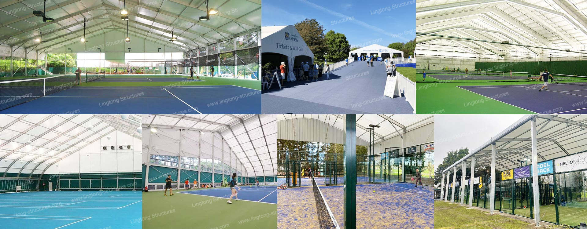A-Frame Tennis Court Tent A-förmiges Tennisplatzzelt