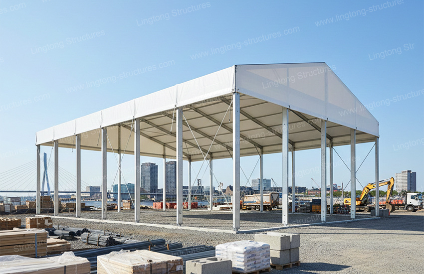 Industrial Storage Tent for Logistics Peak Season Expansion in the Netherlands.jpg 네덜란드 물류 성수기 확장을 위한 산업용 보관 텐트.jpg
