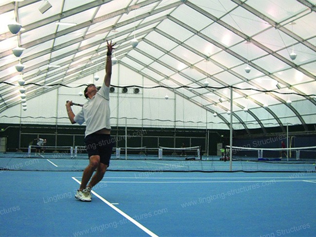 TFS Curved Tennis Court Tent