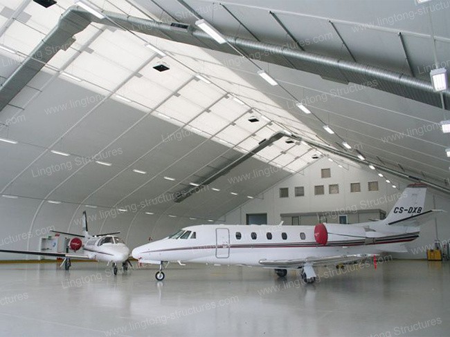 Large Frame Tent for Aircraft Storage