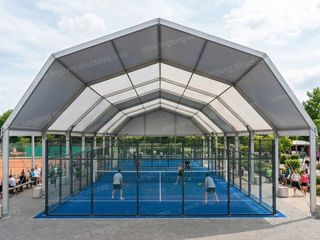 25x50 Aluminum Polygon Padel Tent for School