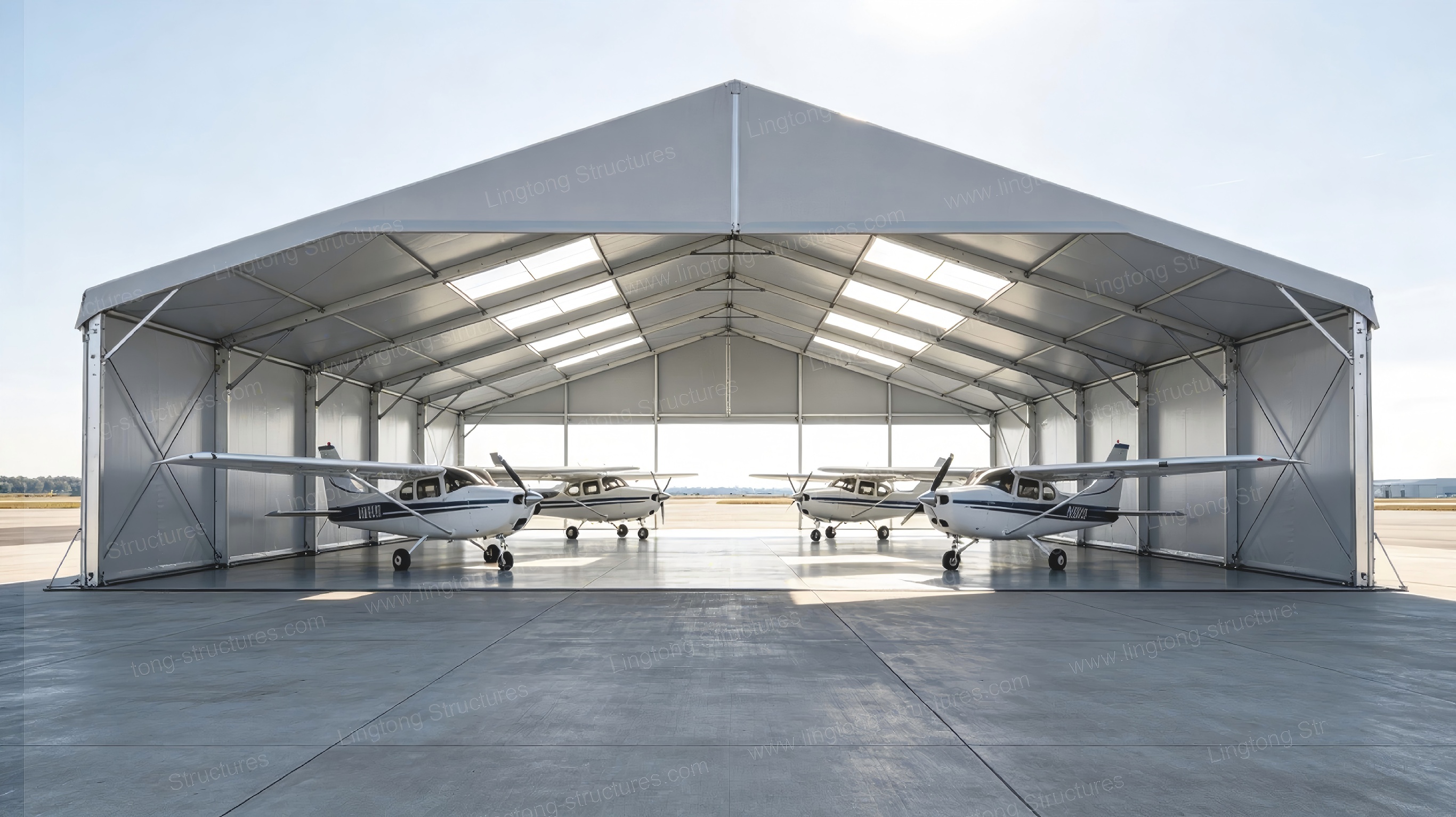 Modular Aircraft Hangar Tent