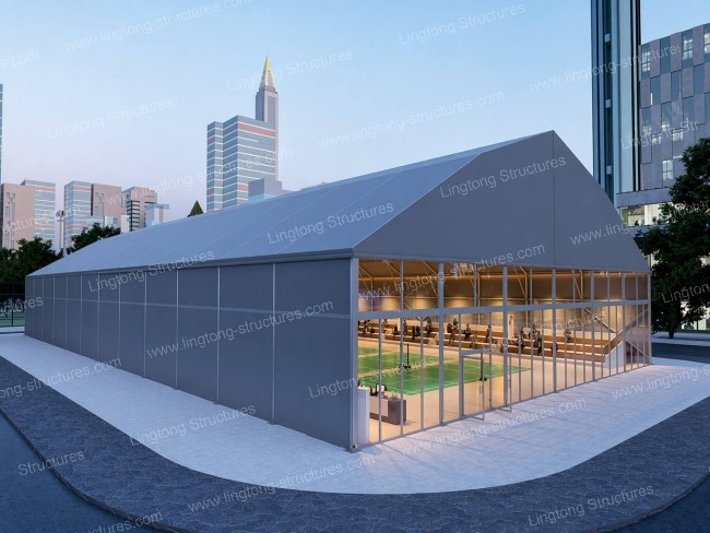 A-Frame Pickleball Court Tent
