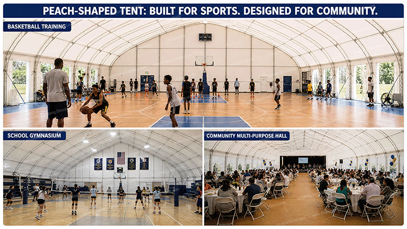 School Basketball Court Tent with Aluminum Frame School Basketball Court Tent with Aluminum Frame