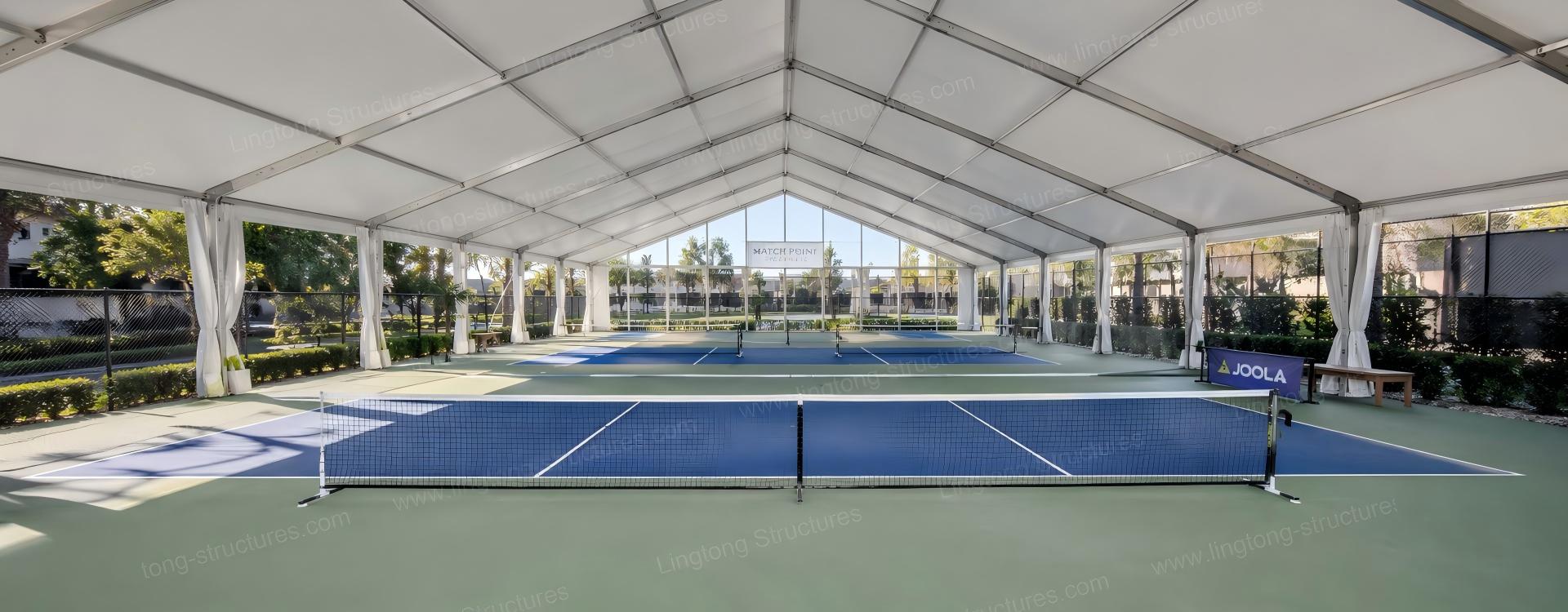 6691787558879475.jpg Lingtong aluminum prefabricated pickleball hall exterior with modern design and clear span structure