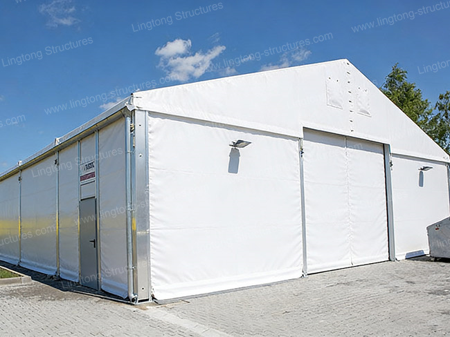 What is a heavy duty industrial tent and its common uses