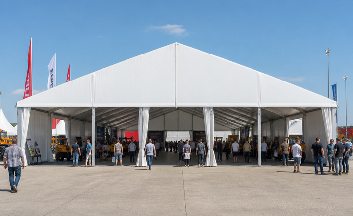 A Frame event shelter tent for outdoor exhibitions, brand displays and commercial events