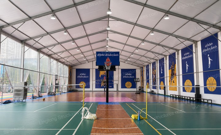 9381789458457441.jpg Youth basketball players training in outdoor basketball court tent