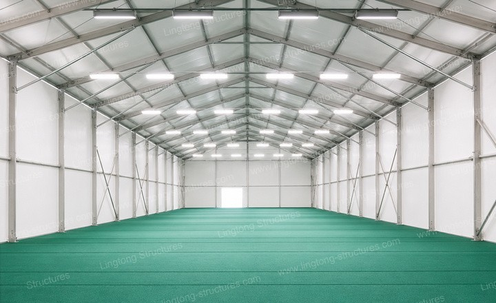 6061-T6 Aluminium Frame and Clear-Span Roof Structure